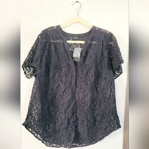 Torrid Black Blouse Top